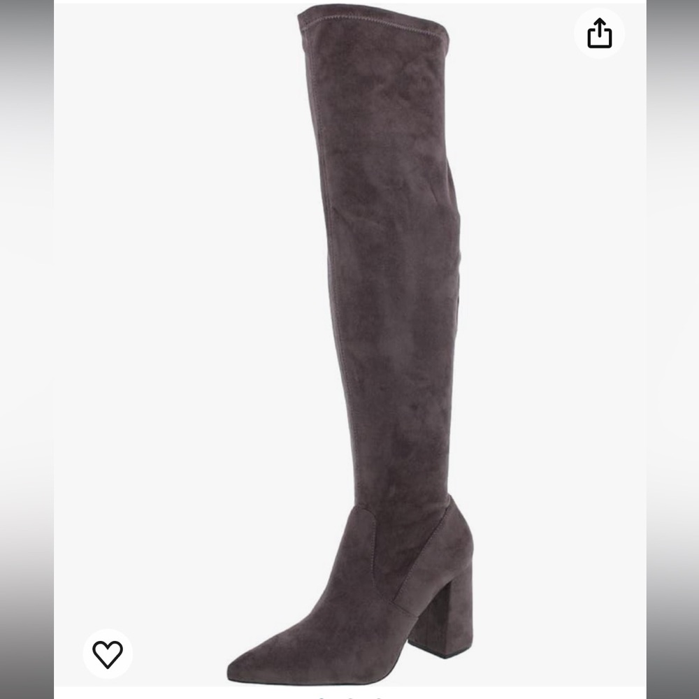 Steve Madden Jacoby Over The Knee Boot; Grey: Size 8